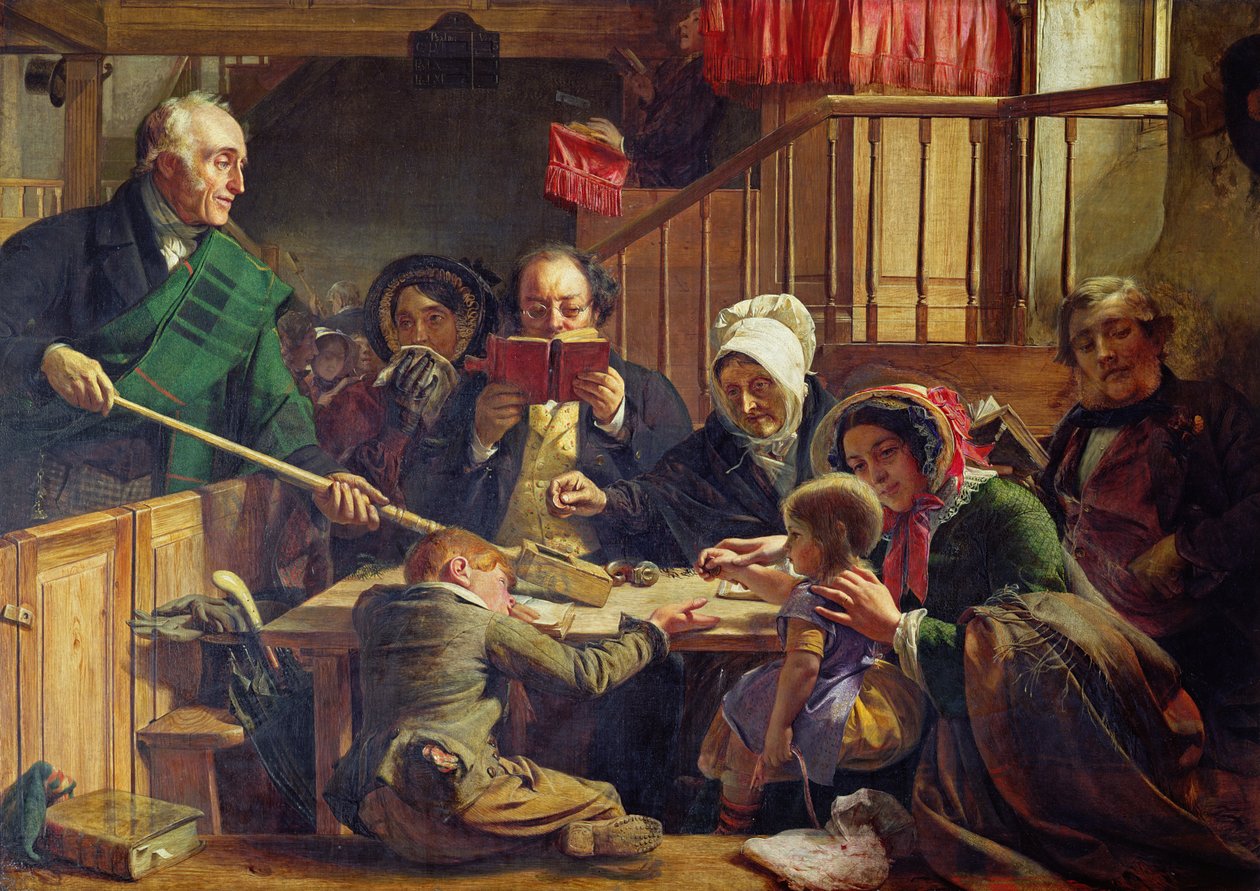 Az áldozatgyűjtés egy skót templomban alkotó: John Phillip