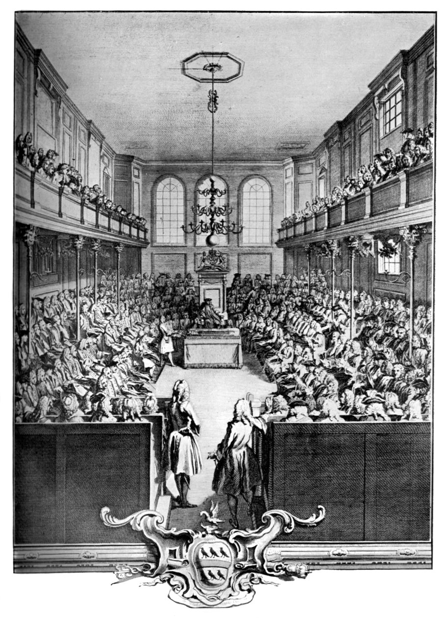 Az alsóház belseje, Westminster, London, 1742, c1902-1905. alkotó: John Pine