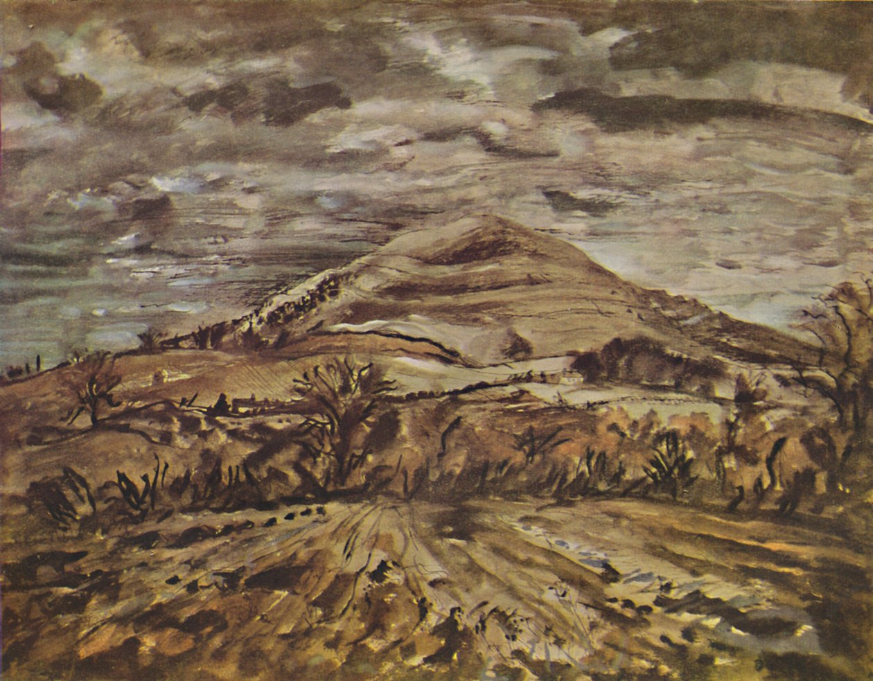 "Hambledon Hill, Dorset", 1946 alkotó: John Piper