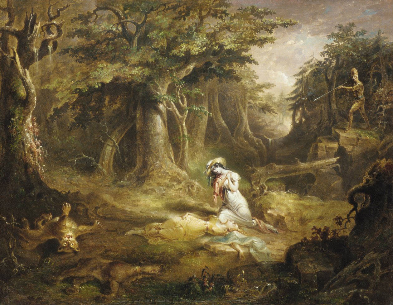 Bőrharisnyamentés, 1832. alkotó: John Quidor