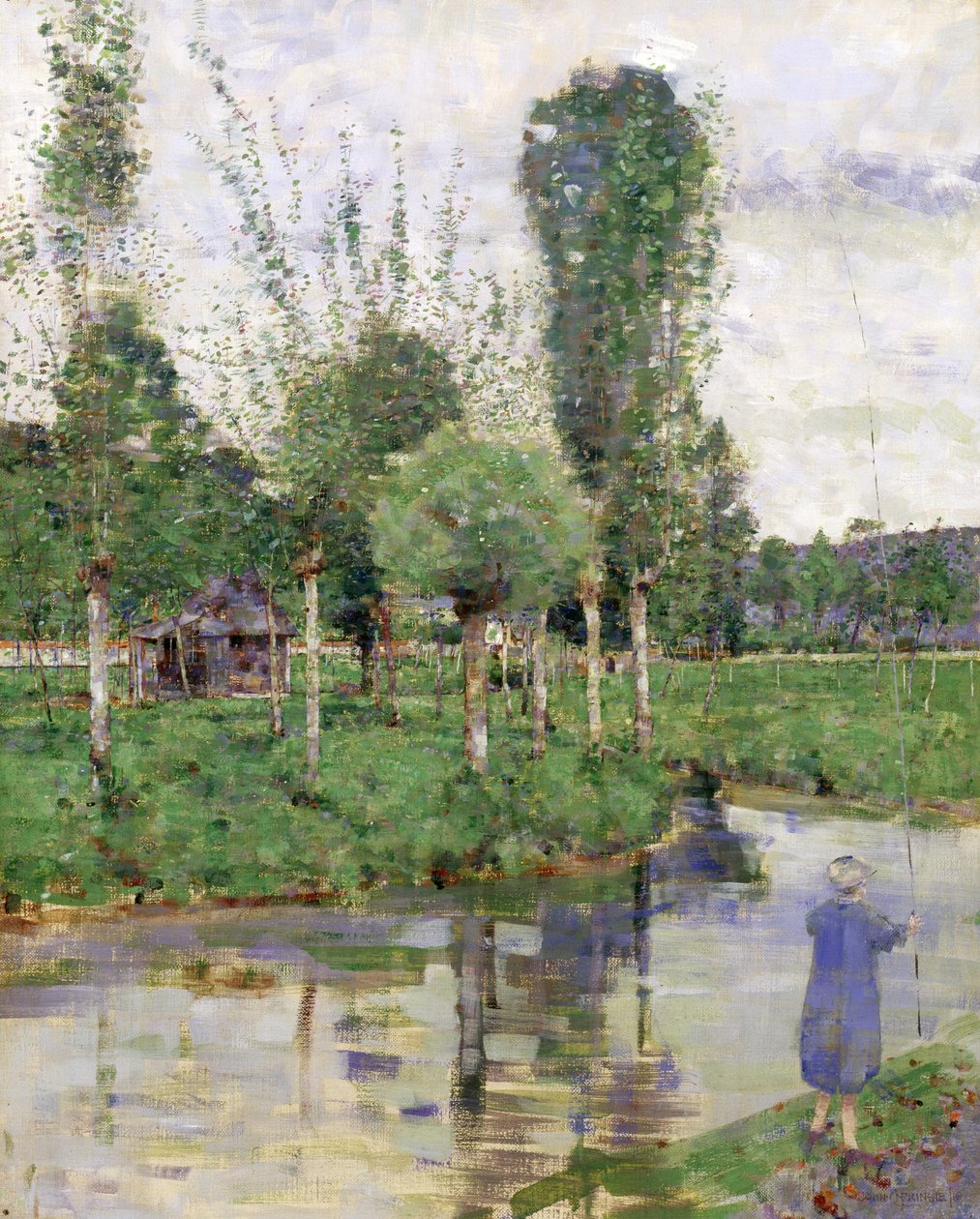 On the River, Sainte-Gertrude, Caudebec, Normandy (oil on canvas) alkotó: John Quinton Pringle