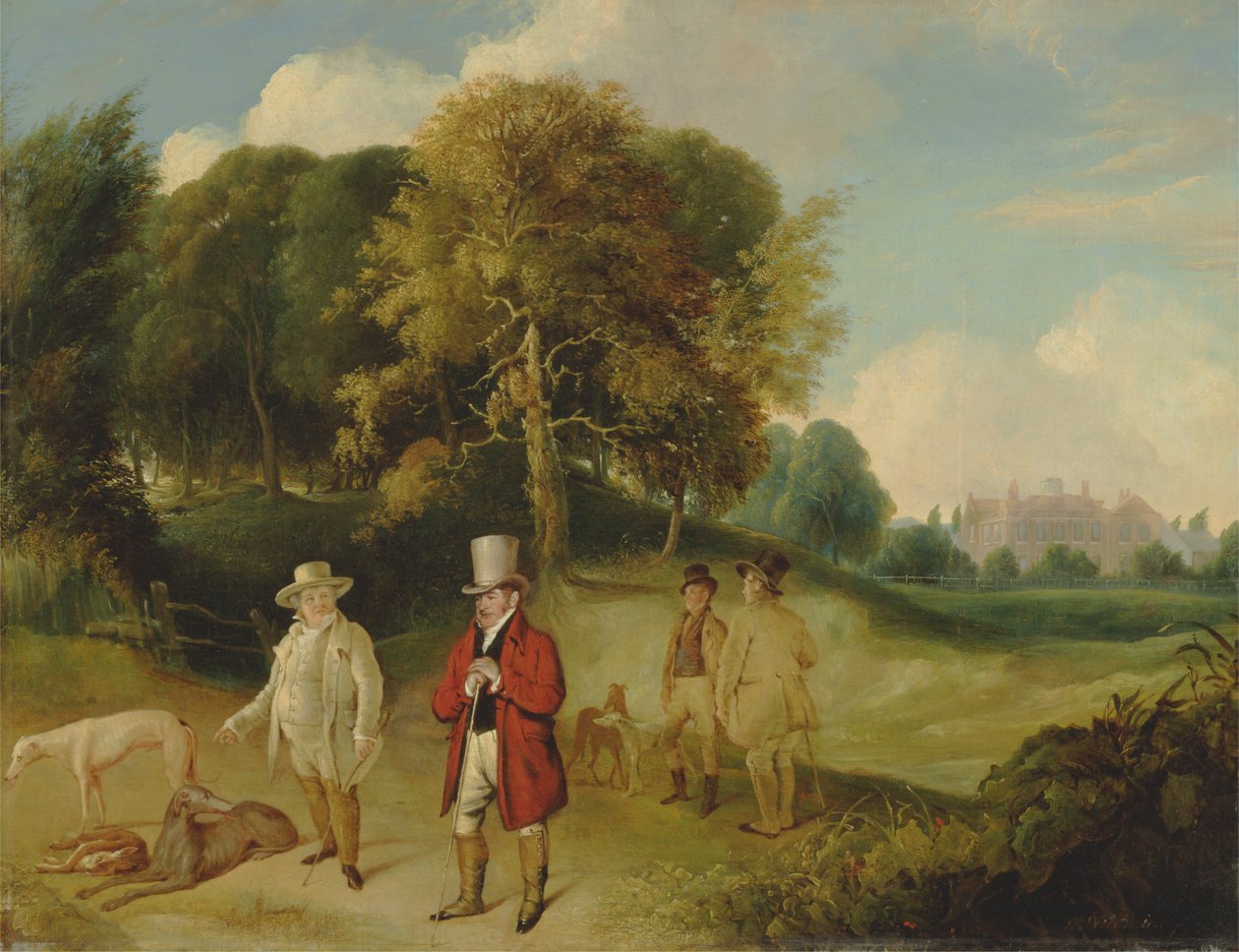 J.M.W. Turner és Walter Fawkes a Farnley Hallban alkotó: John R. Wildman