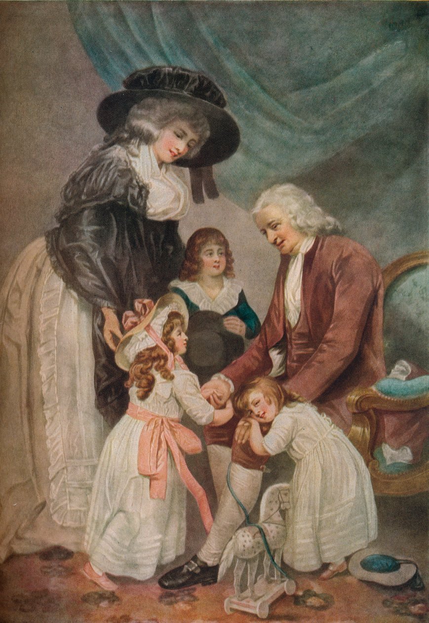 Látogatás a nagypapánál, 1788, 1916 alkotó: John Raphael Smith