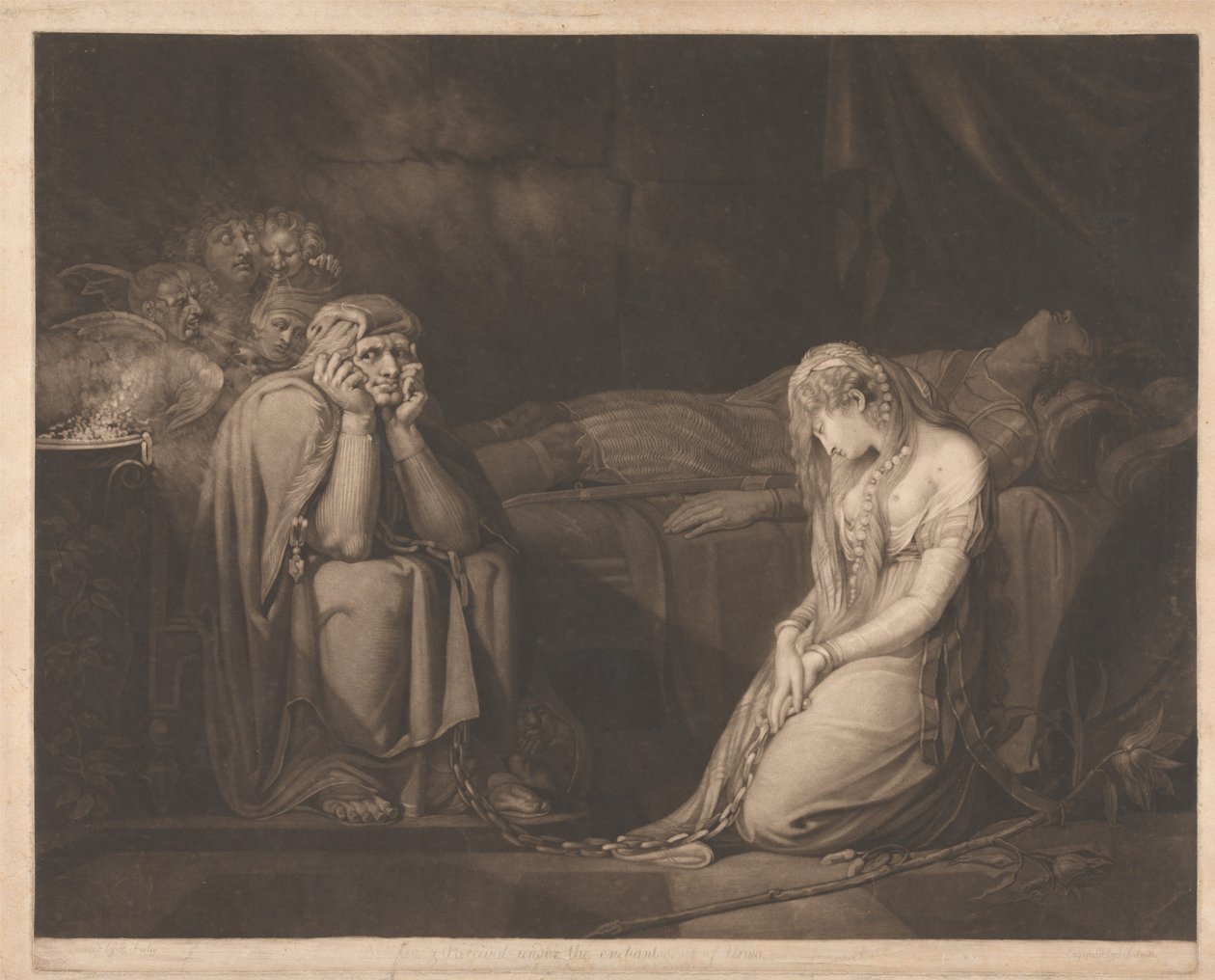 Bellsane és Parzival Urma bűvölete alatt alkotó: John Raphael Smith