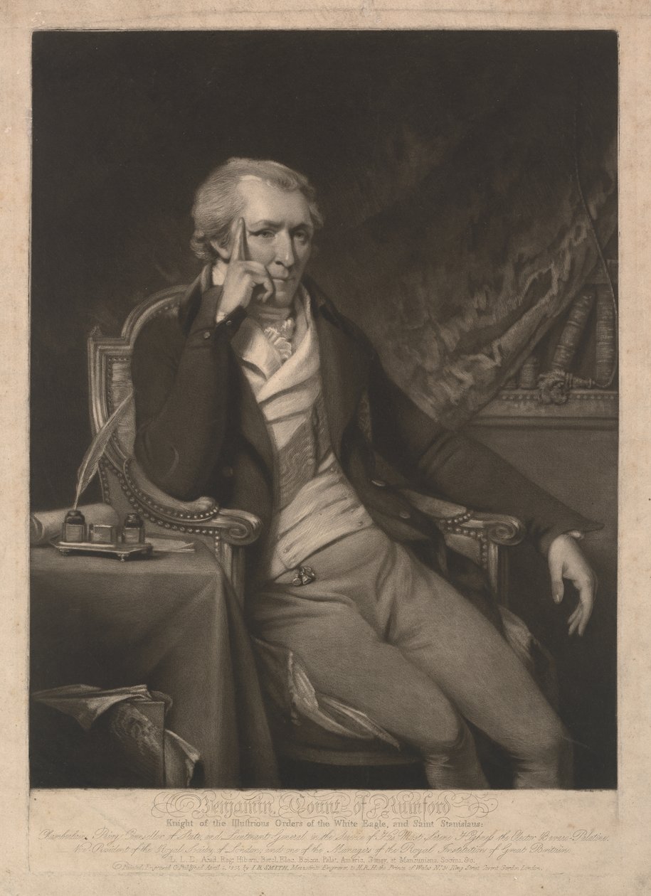Benjamin Thompson, Rumford grófja alkotó: John Raphael Smith