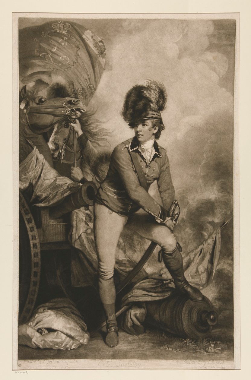 Tarleton ezredes (Sir Bennastre Tarleton, 1754-1883) alkotó: John Raphael Smith