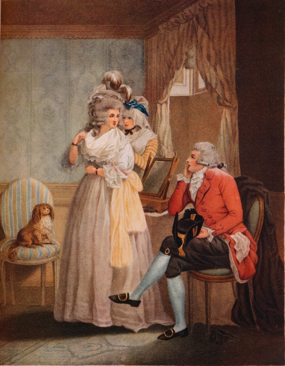 Álarcos öltözködés. Laetitia a tükröződéstől a nyilvános szórakoztatásig repül, 1789 alkotó: John Raphael Smith