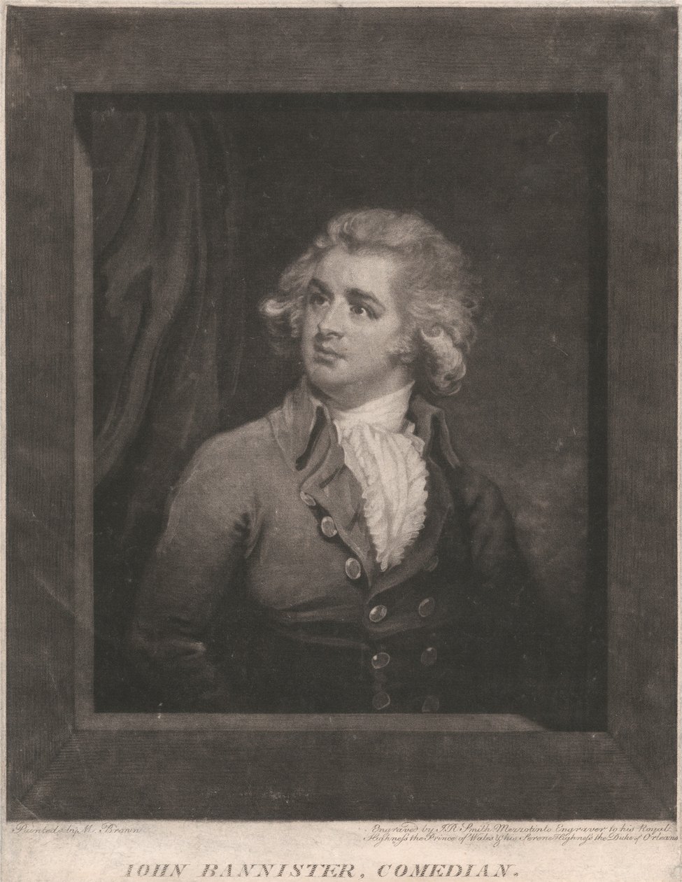 John Bannister, komikus, 1787 alkotó: John Raphael Smith