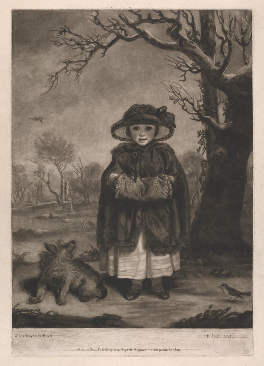 Lady Caroline Montagu mint "Winter" alkotó: John Raphael Smith