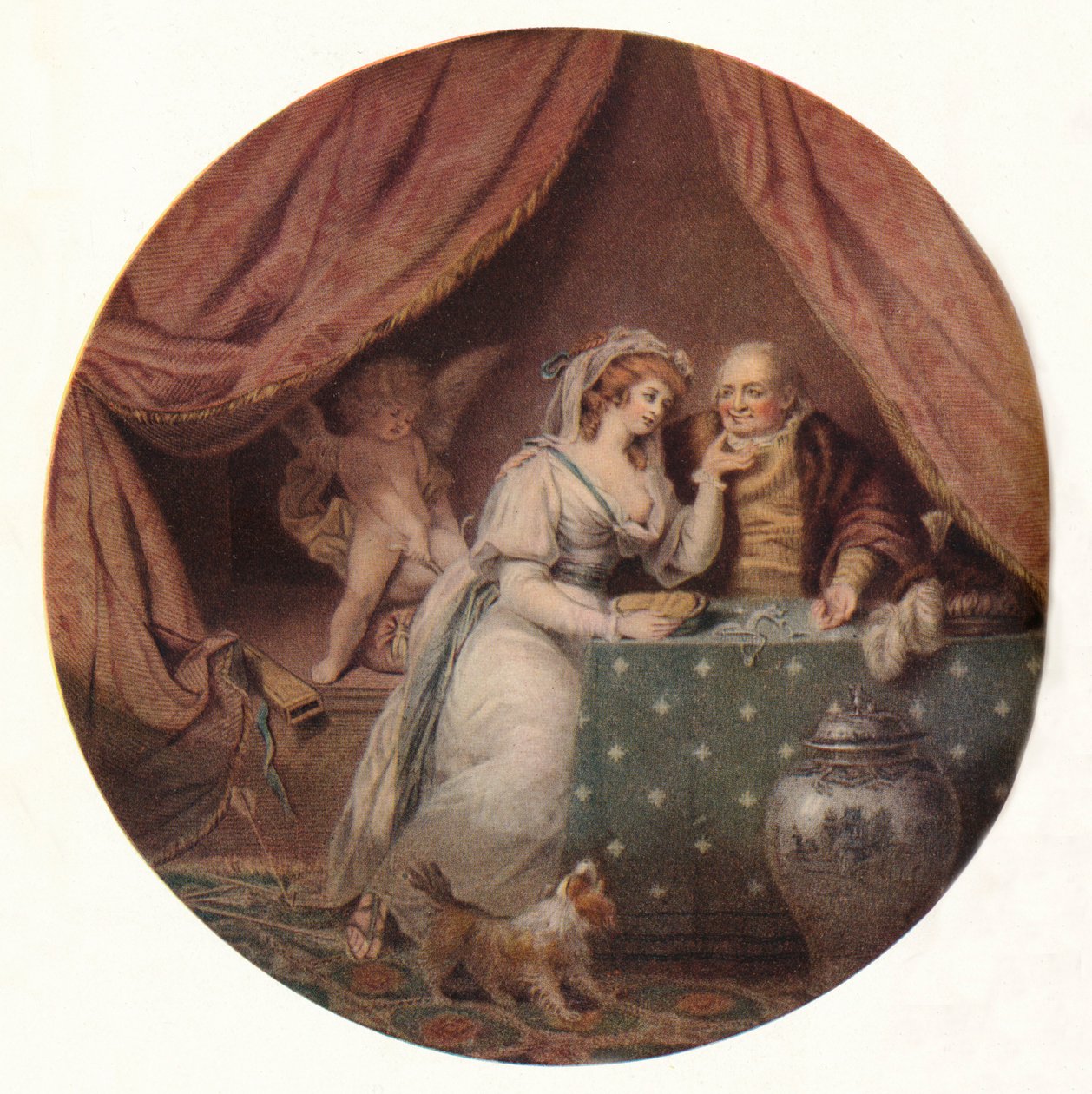 Szerelem legyőzte kapzsiság, 1790 alkotó: John Raphael Smith