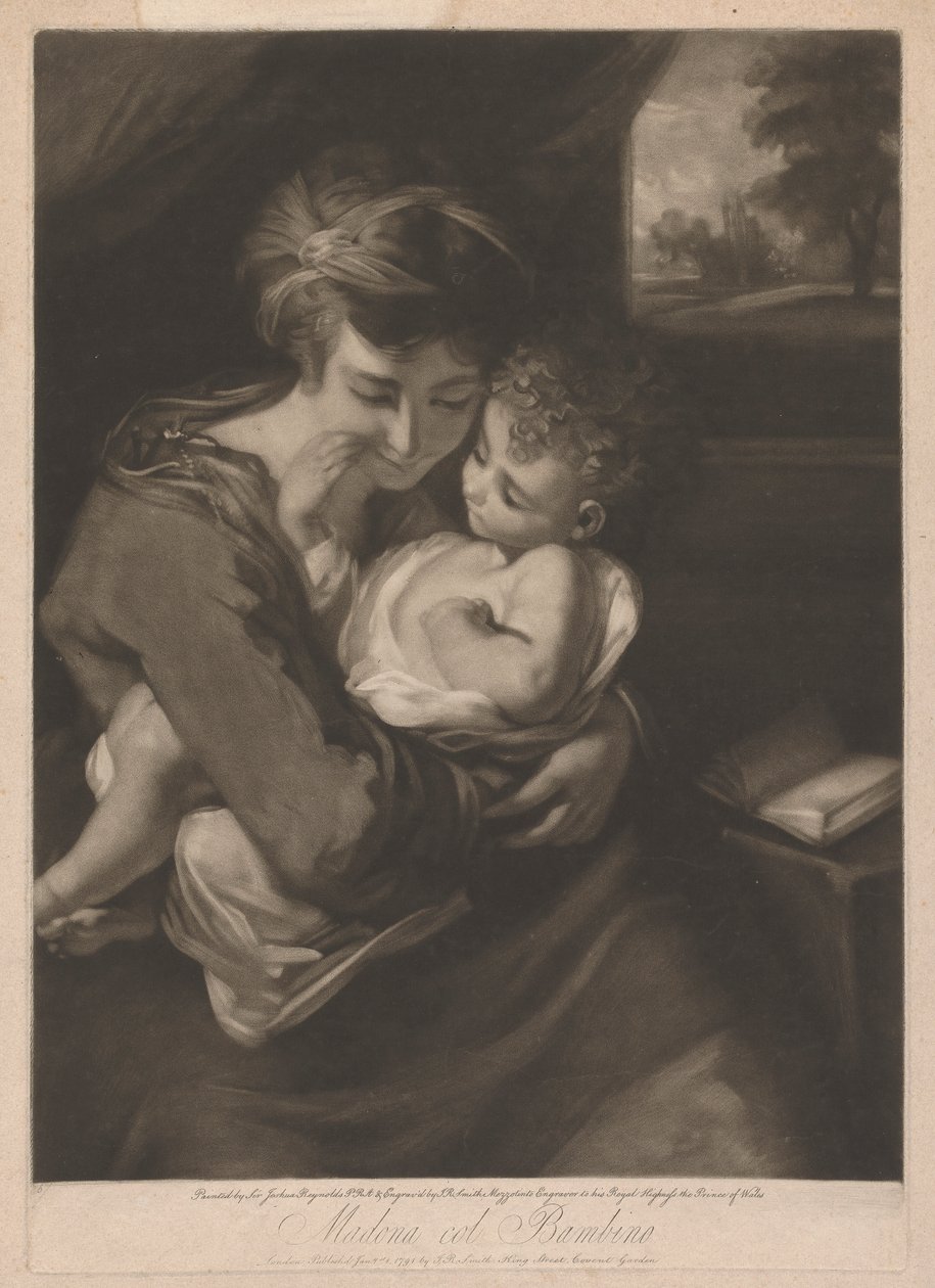 Madonna gyermekkel alkotó: John Raphael Smith