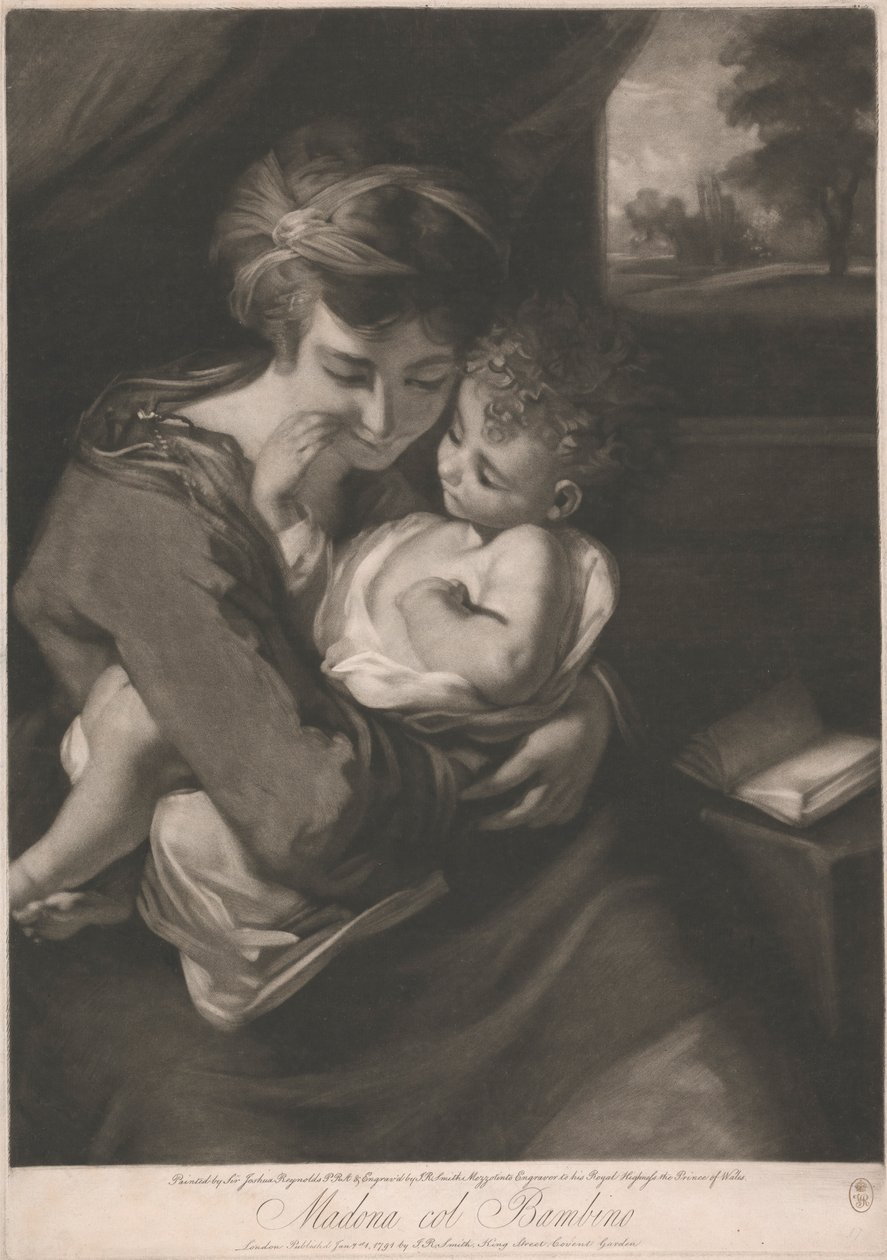 Madonna gyermekkel alkotó: John Raphael Smith