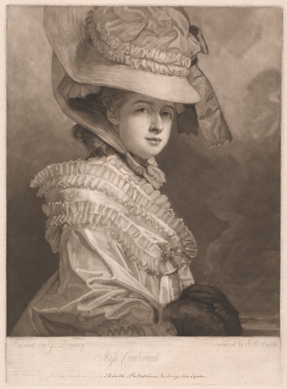 Miss Cumberland alkotó: John Raphael Smith