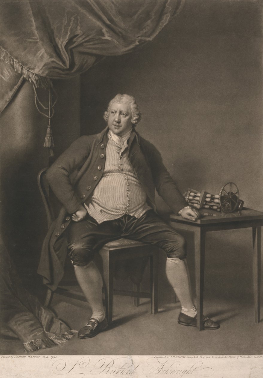 Richard Arkwright portréja alkotó: John Raphael Smith