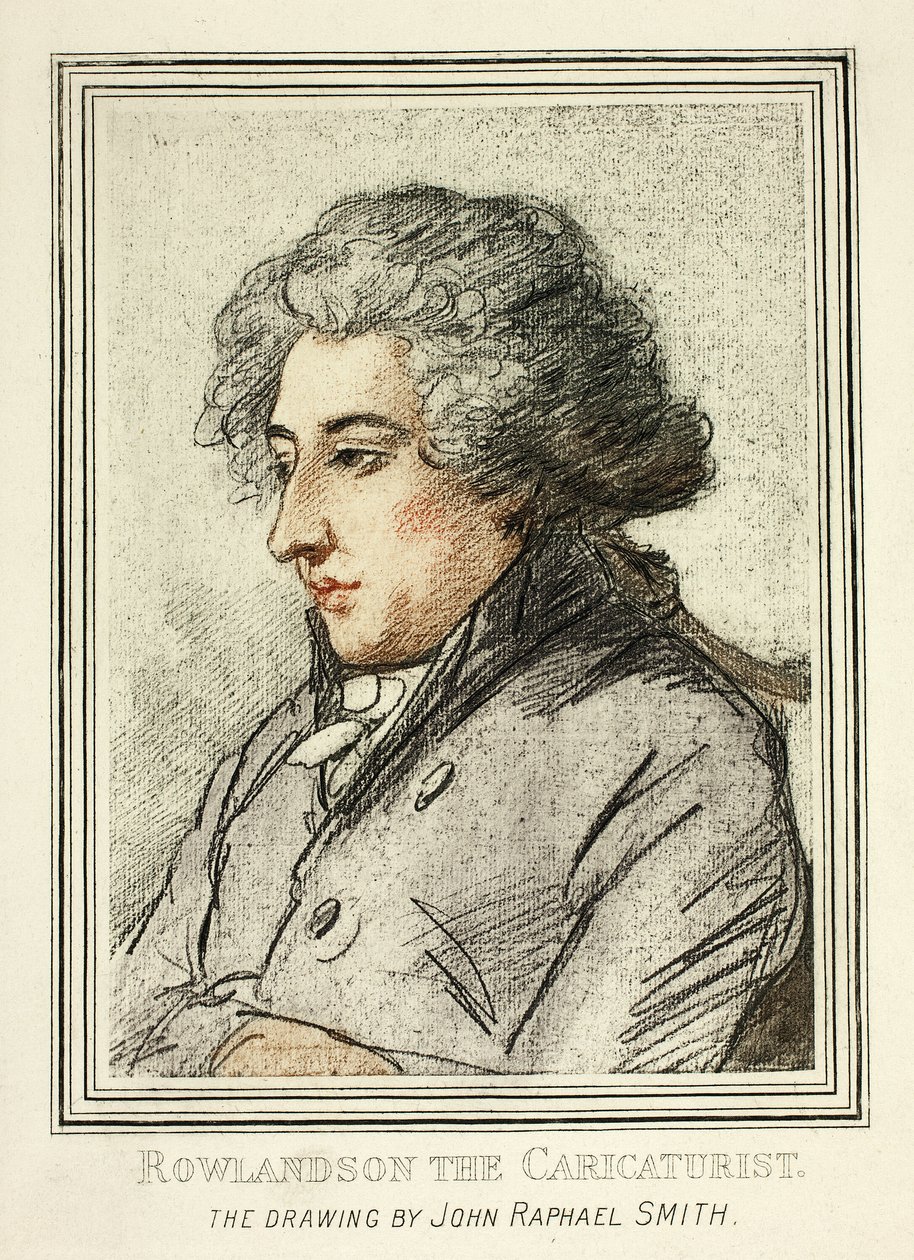 Thomas Rowlandson portréja, Régi mesterek rajzainak reprodukcióiból a British Museumban alkotó: John Raphael Smith