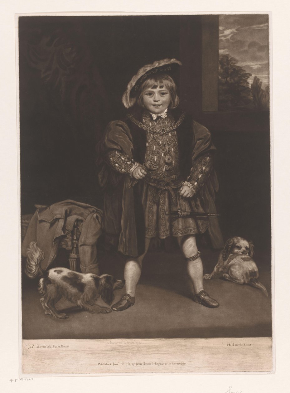 John Crewe gyermekkori portréja alkotó: John Raphael Smith