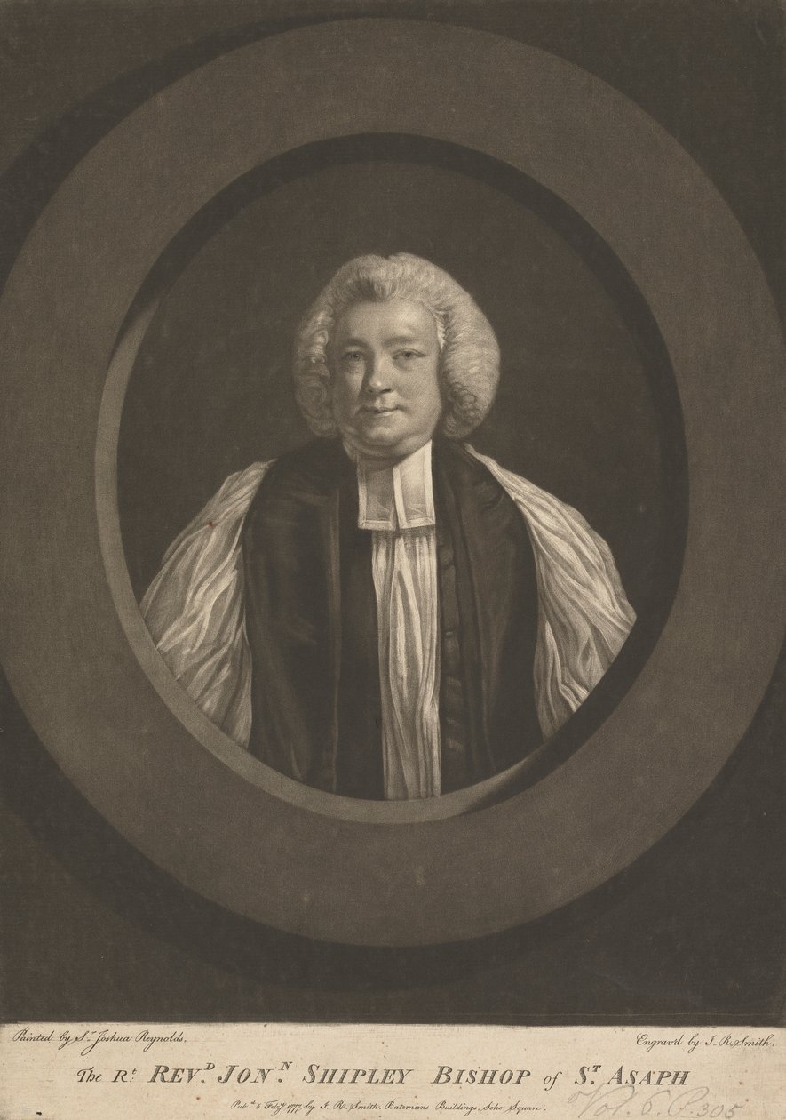 Jonathan Shipley tiszteletes, Szent Aszáf püspöke alkotó: John Raphael Smith