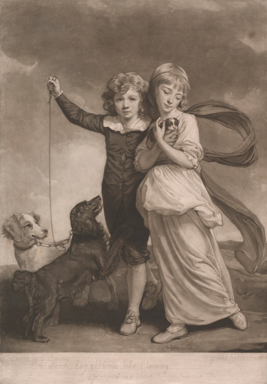 A Clavering Children alkotó: John Raphael Smith