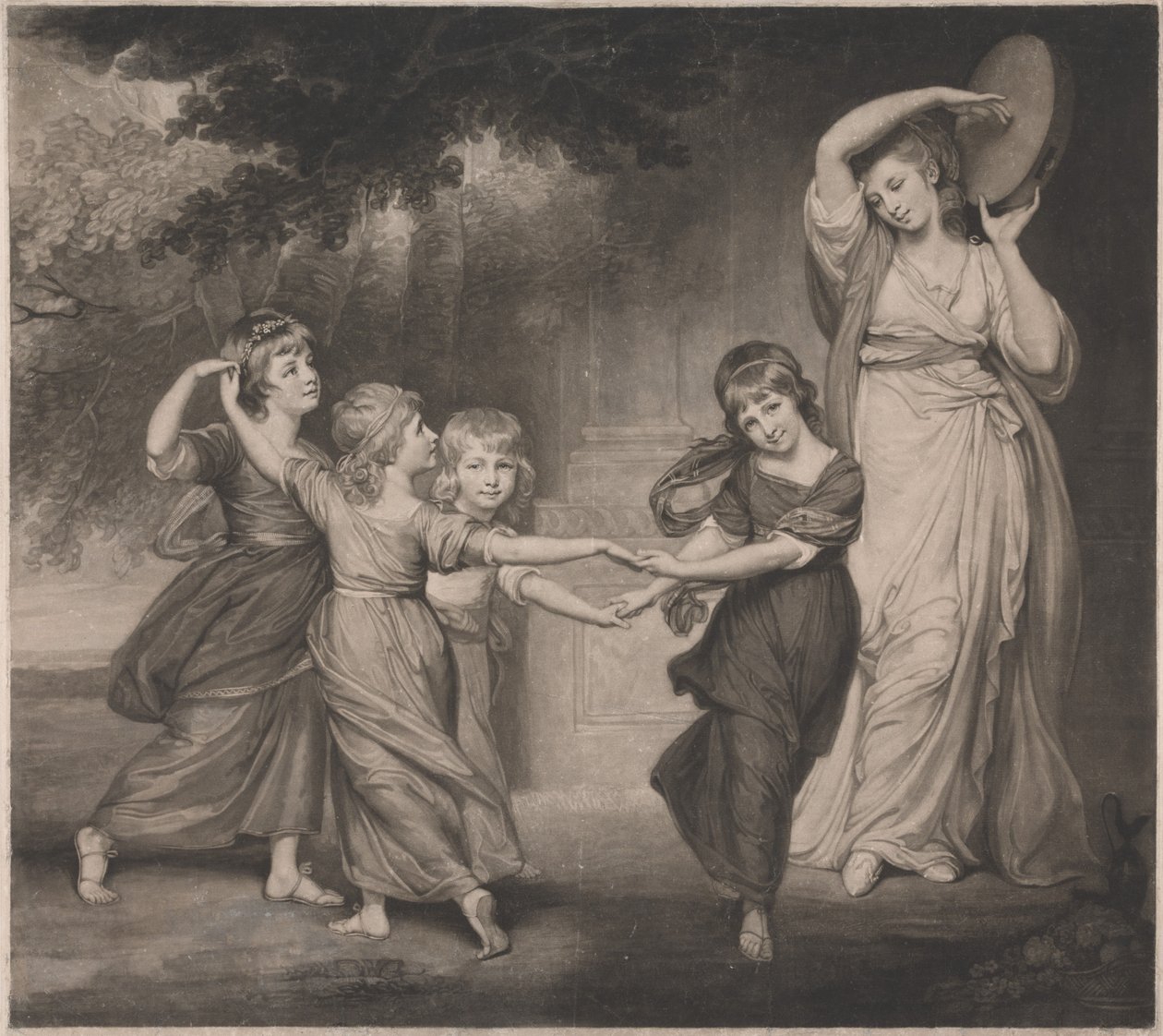 A Gower család: Granville, Gower 2. grófjának gyermekei alkotó: John Raphael Smith