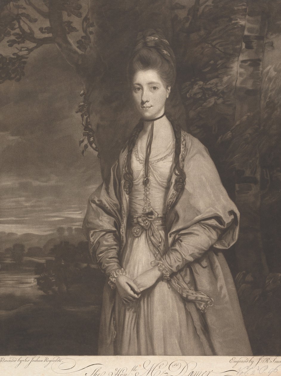 A tisztelt Mrs. Anne Seymour Damer (született Conway) alkotó: John Raphael Smith
