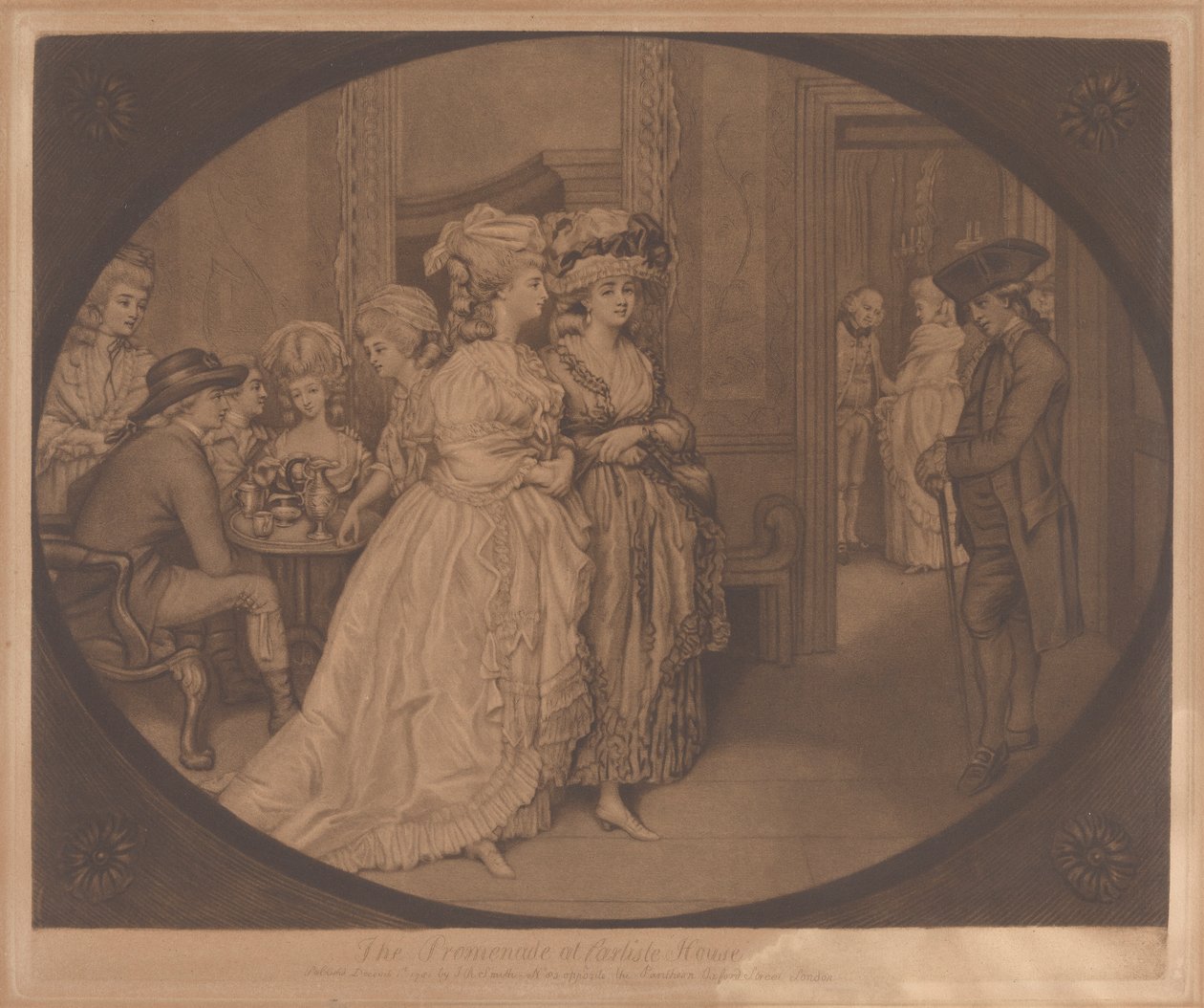 A sétány a Carlisle-házban alkotó: John Raphael Smith