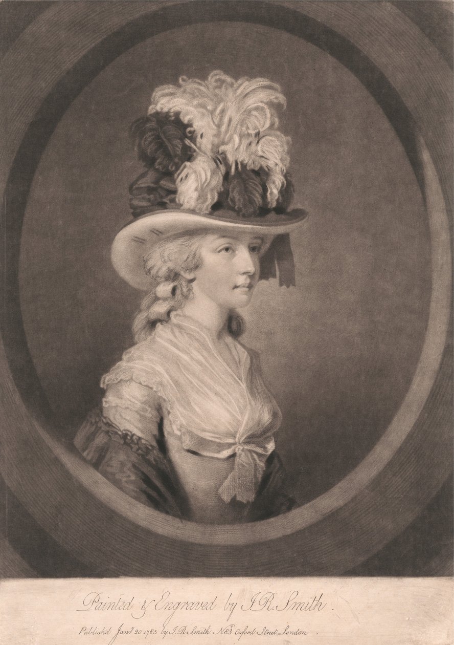 Tollas kalapos fiatal hölgy alkotó: John Raphael Smith