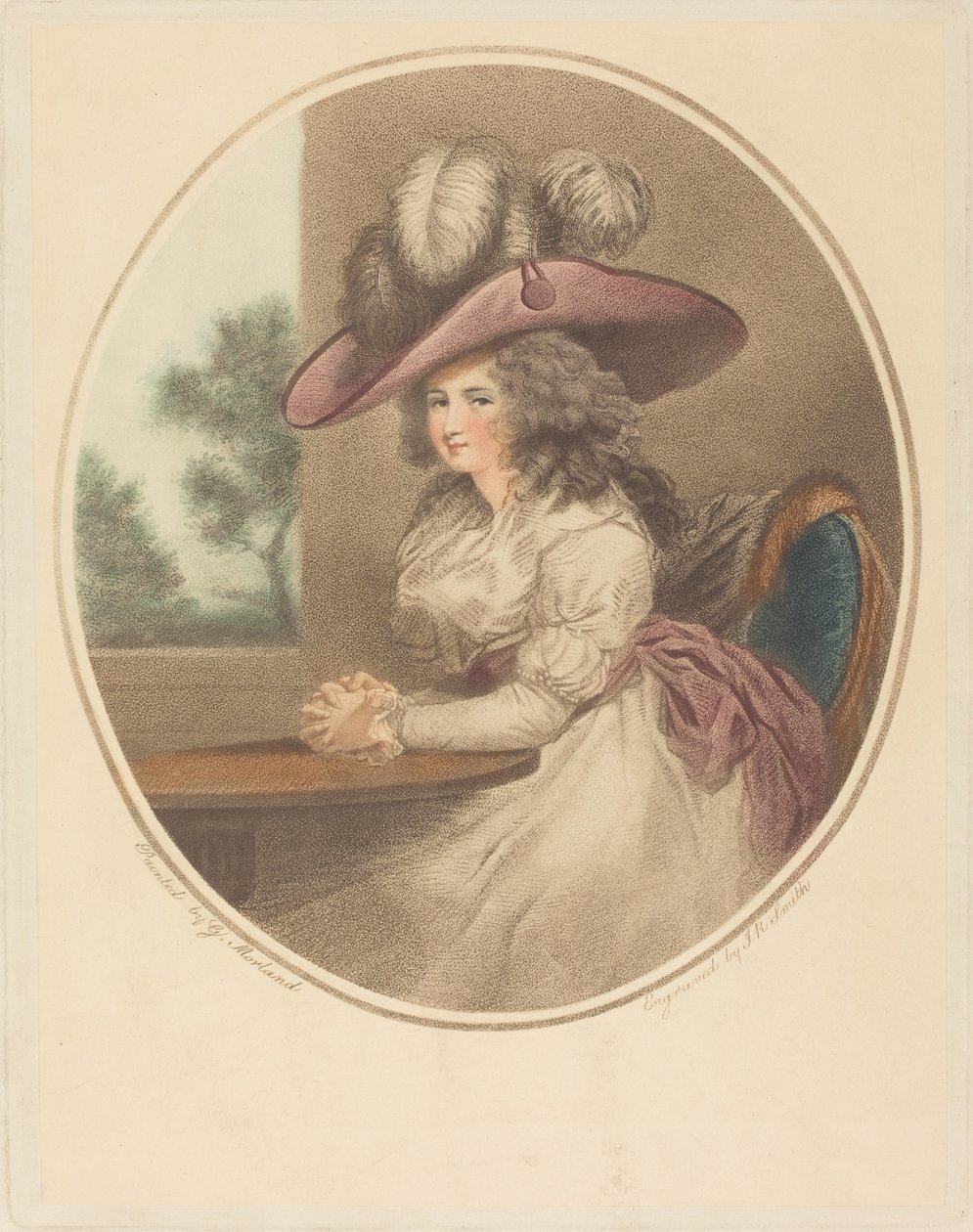 Anne Ward Morland (Delia in Town) alkotó: John Raphael Smith after George Morland
