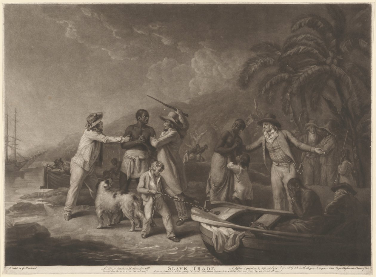 Rabszolgakereskedelem alkotó: John Raphael Smith after George Morland