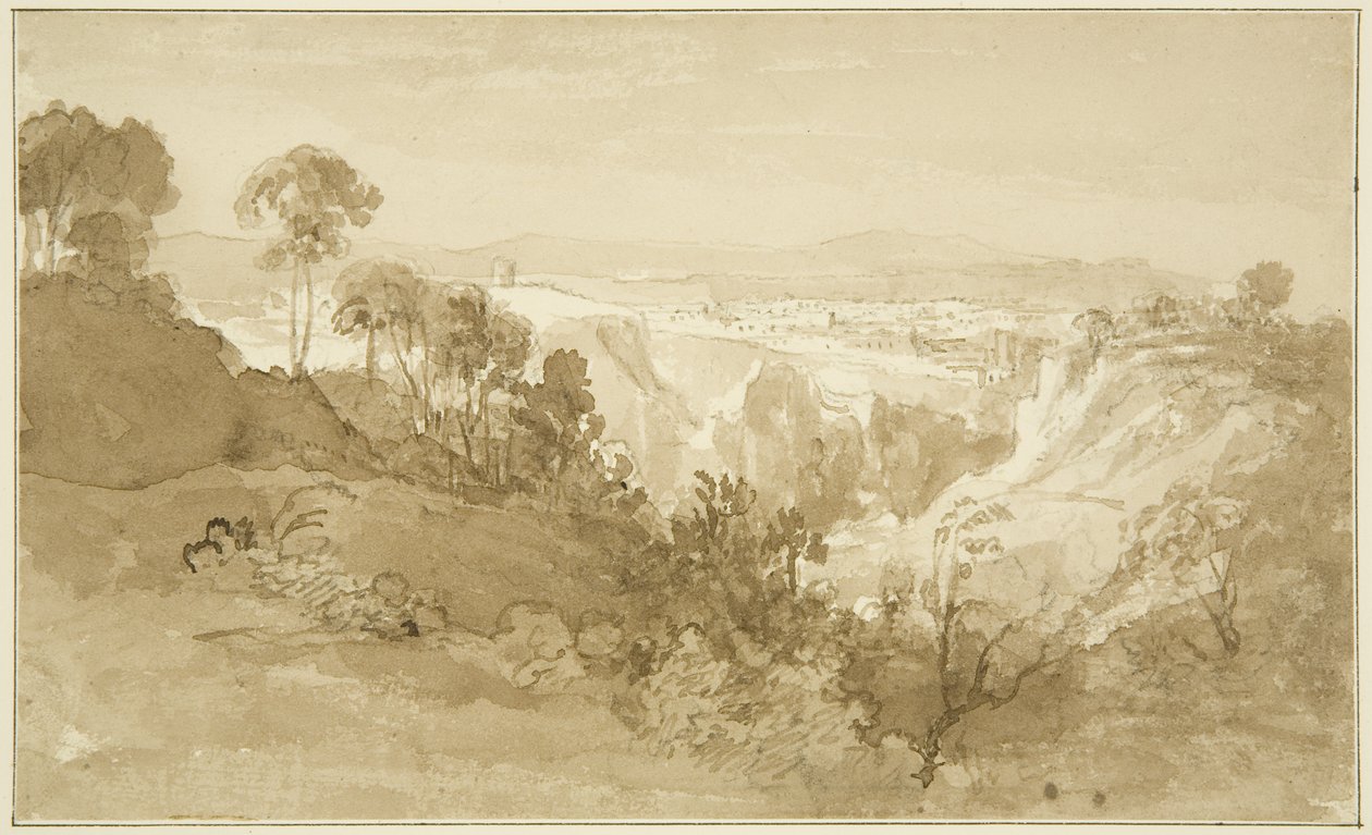 Clifton a Leigh Woodstól (ceruza és akvarell papíron) alkotó: John Reverend Eden