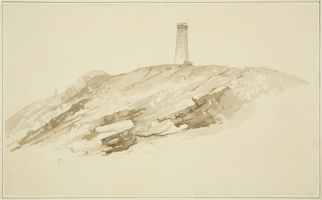 Világítótorony a Flat Holm-on alkotó: John Reverend Eden