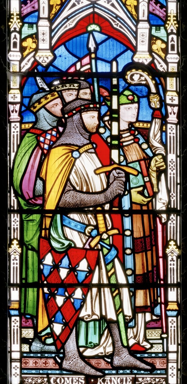 Részlet a III. Henrik megkoronázásából, 1860 (festett üveg) alkotó: John Richard Clayton