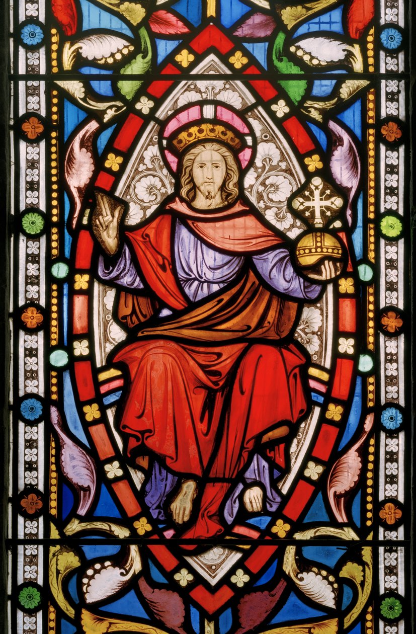 Great Milton, St Mary, Clayton és Bell, John Richard Clayton (1827-1913), Krisztus a felségben, 1859 körül alkotó: John Richard Clayton