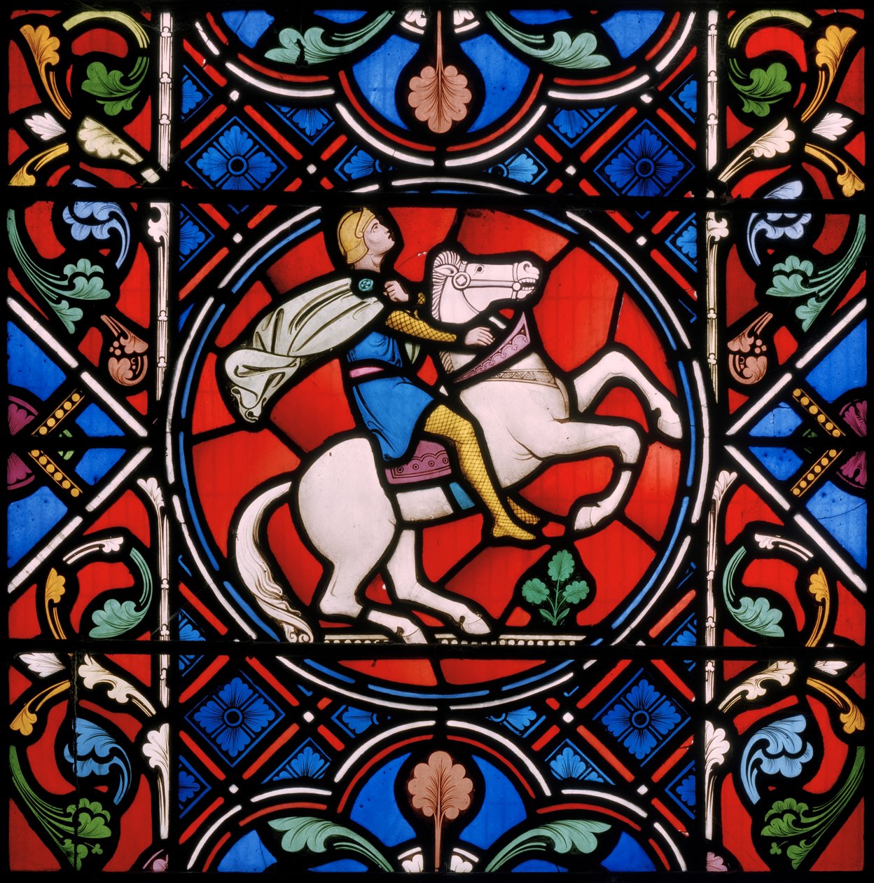 Upton Magna, St Lucy, Clayton és Bell, John Richard Clayton (1827-1913), római lovas katona, 1860 alkotó: John Richard Clayton