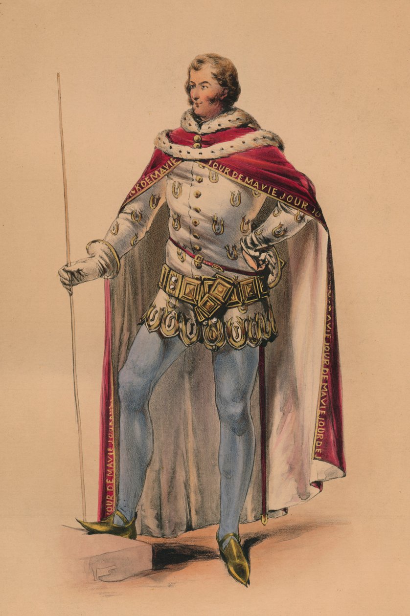 Vendég volt Victorias Bal Costume királynő jelmezében, 1842. május 12-én, 1843. alkotó: John Richard Coke Smyth