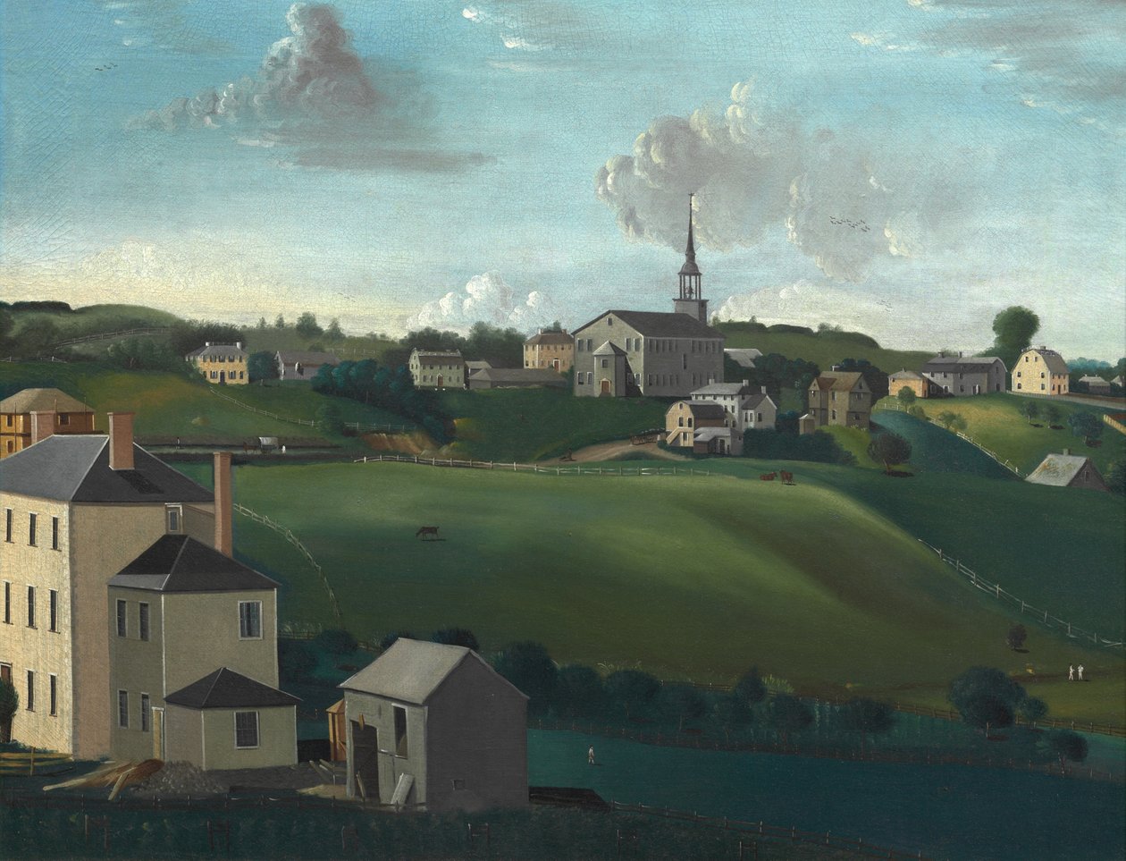 Meetinghouse Hill, Roxbury, Massachusetts, 1799. alkotó: John Ritto Penniman