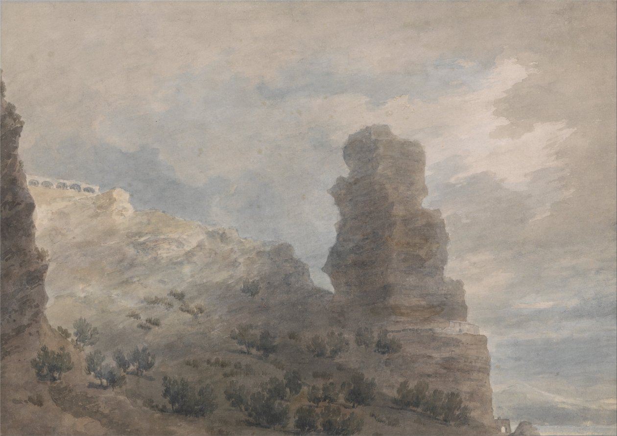 Kilátás a Terracina Fogadóból alkotó: John Robert Cozens