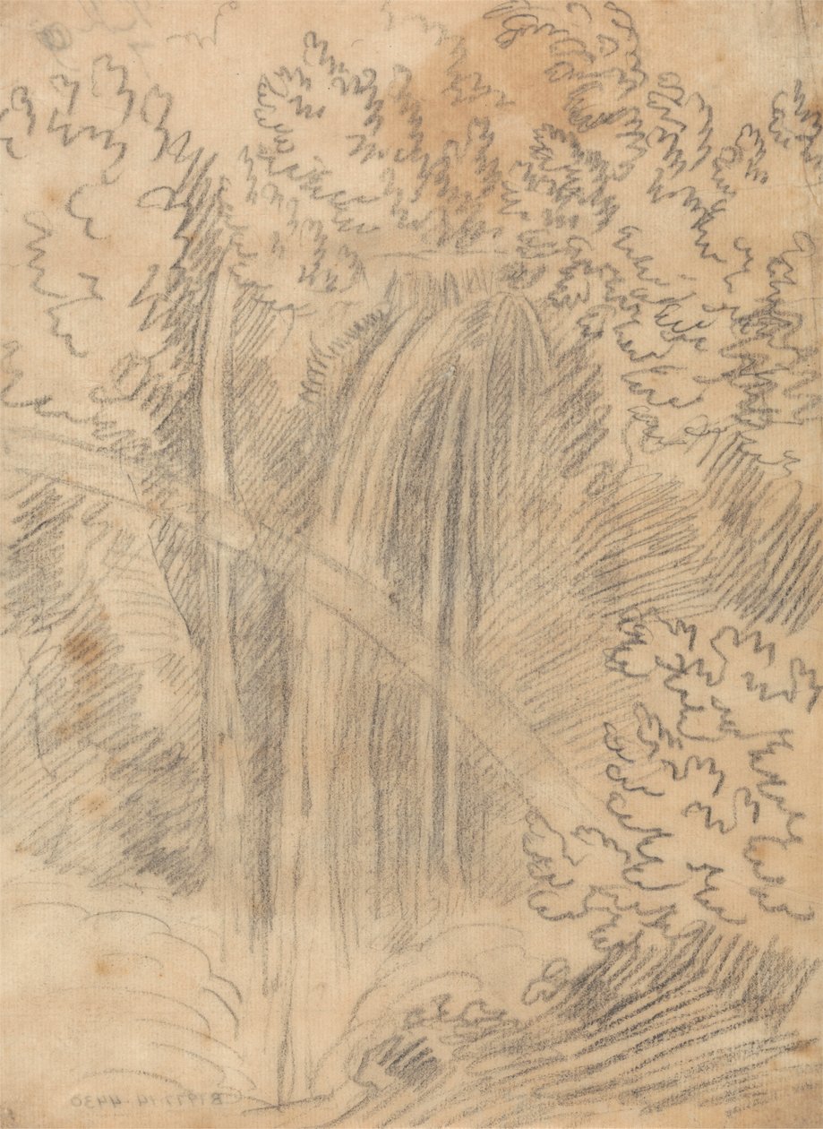Egy vízesés alkotó: John Robert Cozens