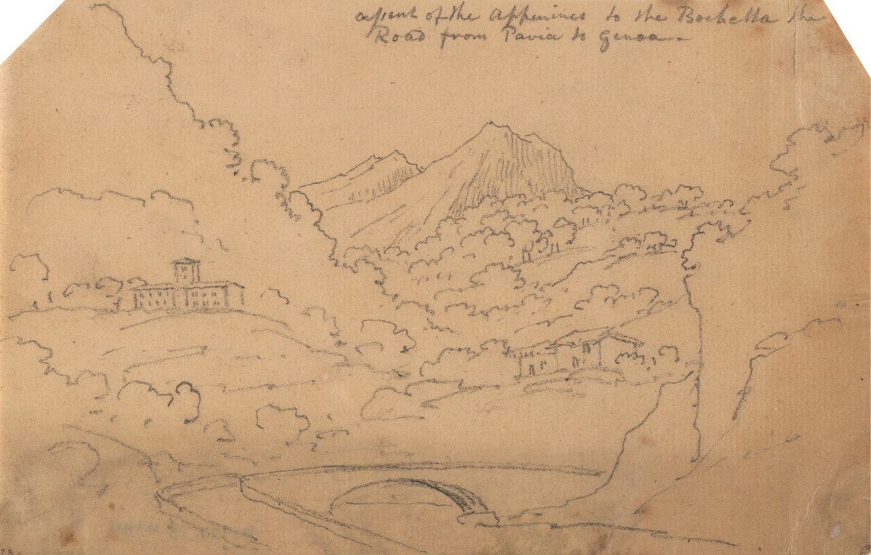 Az Appenninek felemelkedése a Rochettáig alkotó: John Robert Cozens