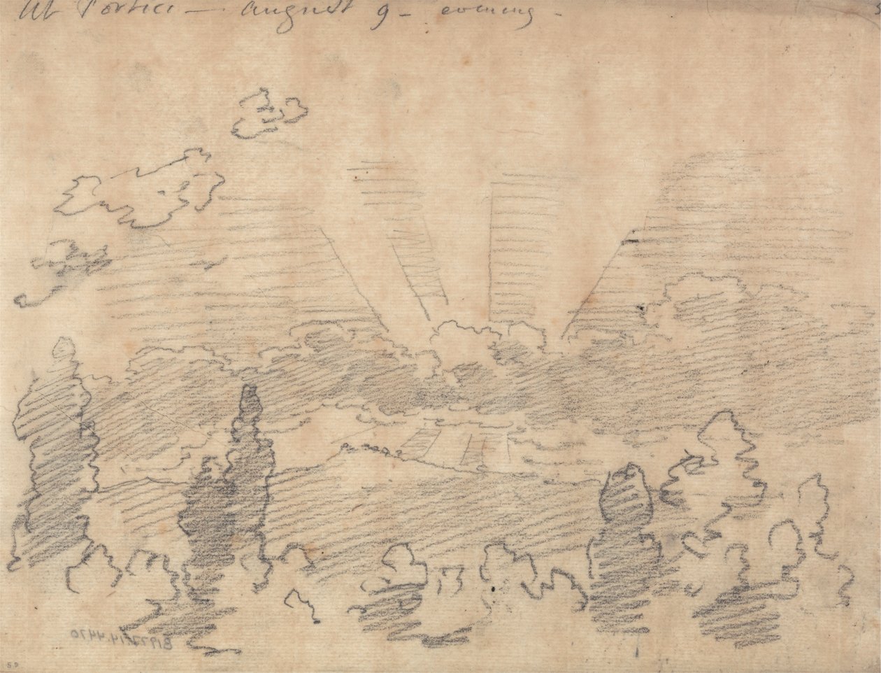 Porticiben, este, augusztus 9 alkotó: John Robert Cozens
