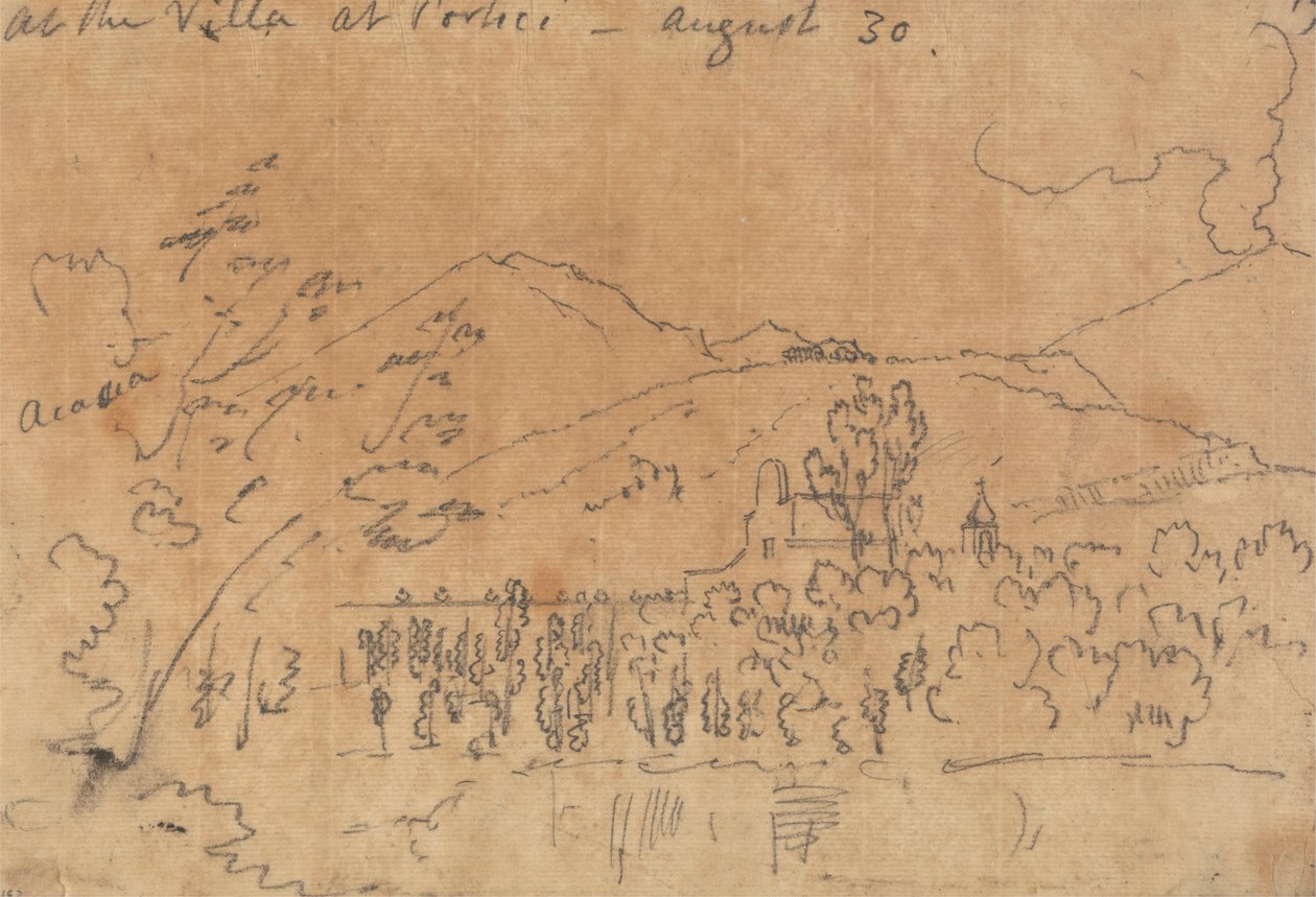 A portici villában, augusztus 30 alkotó: John Robert Cozens