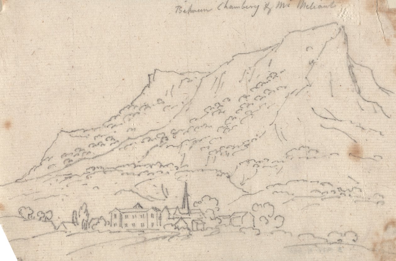 Chamberg és Mt. Meliant között alkotó: John Robert Cozens