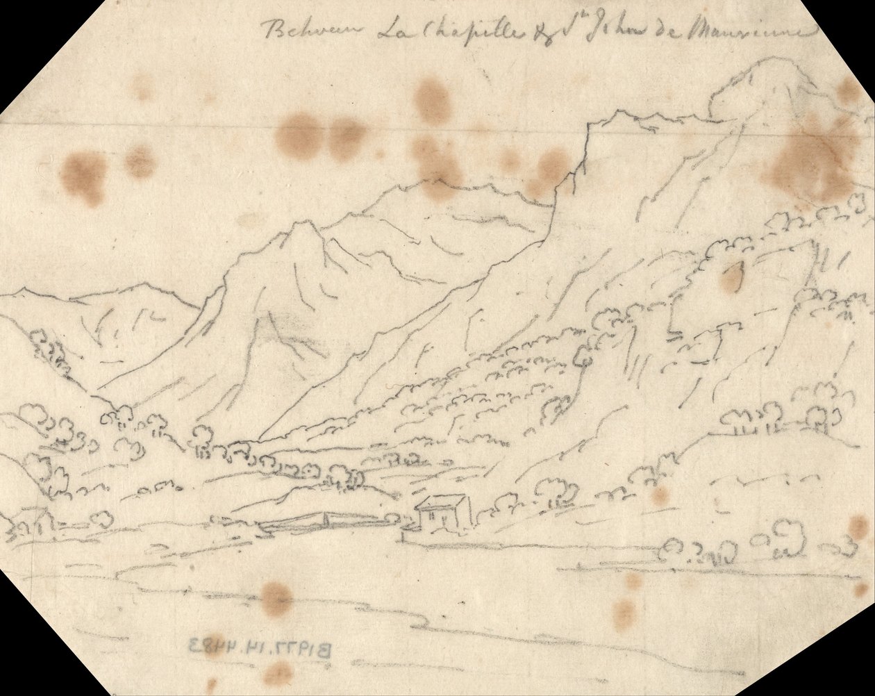 La Chapelle és St. John de Maurienne között alkotó: John Robert Cozens