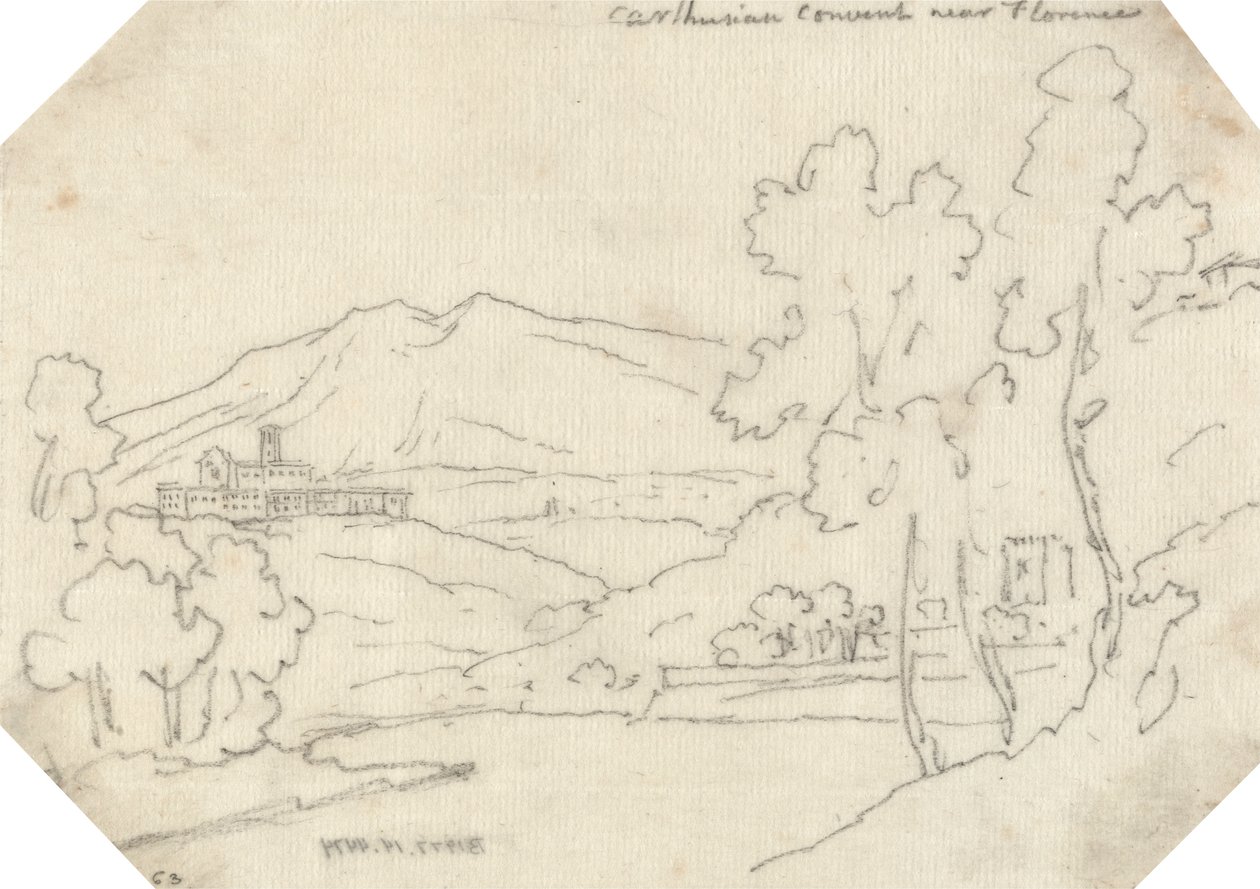 karthauzi kolostor Firenze közelében alkotó: John Robert Cozens