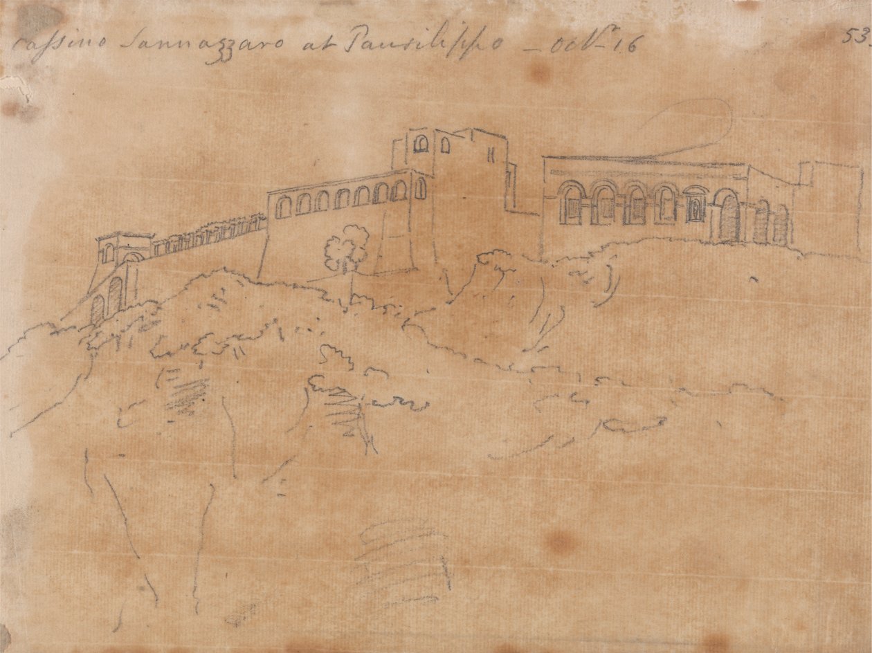 Cassino Sannazzaro, Posillipo, október 16 alkotó: John Robert Cozens