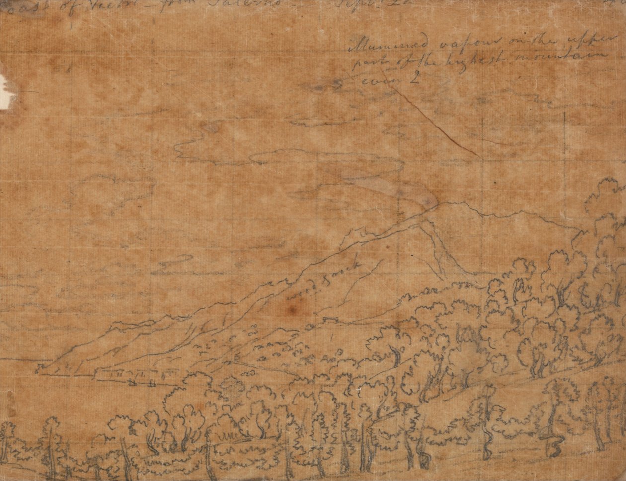 Vietri partja Salerno felől, szeptember 22. alkotó: John Robert Cozens