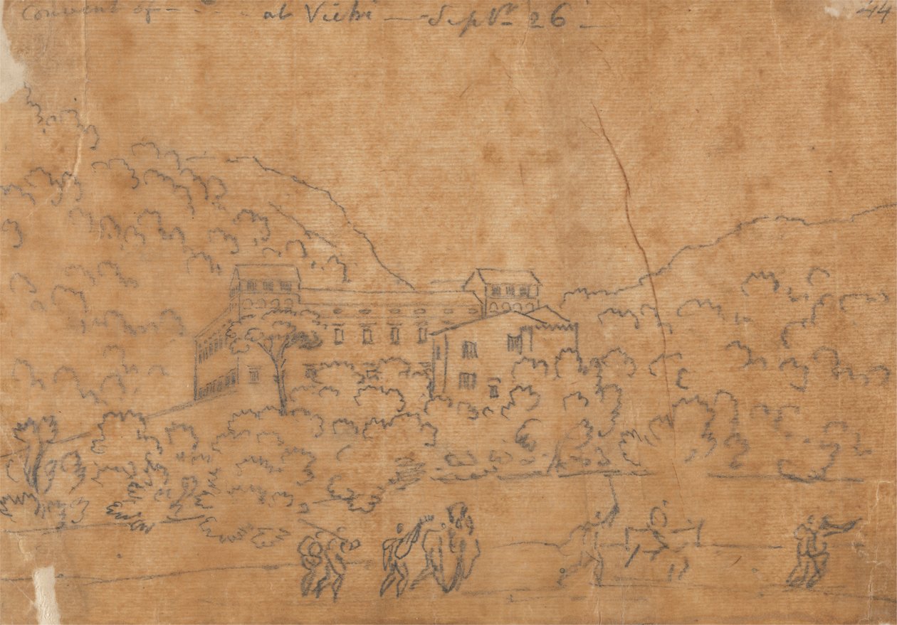Vietri kolostor, szeptember 26 alkotó: John Robert Cozens