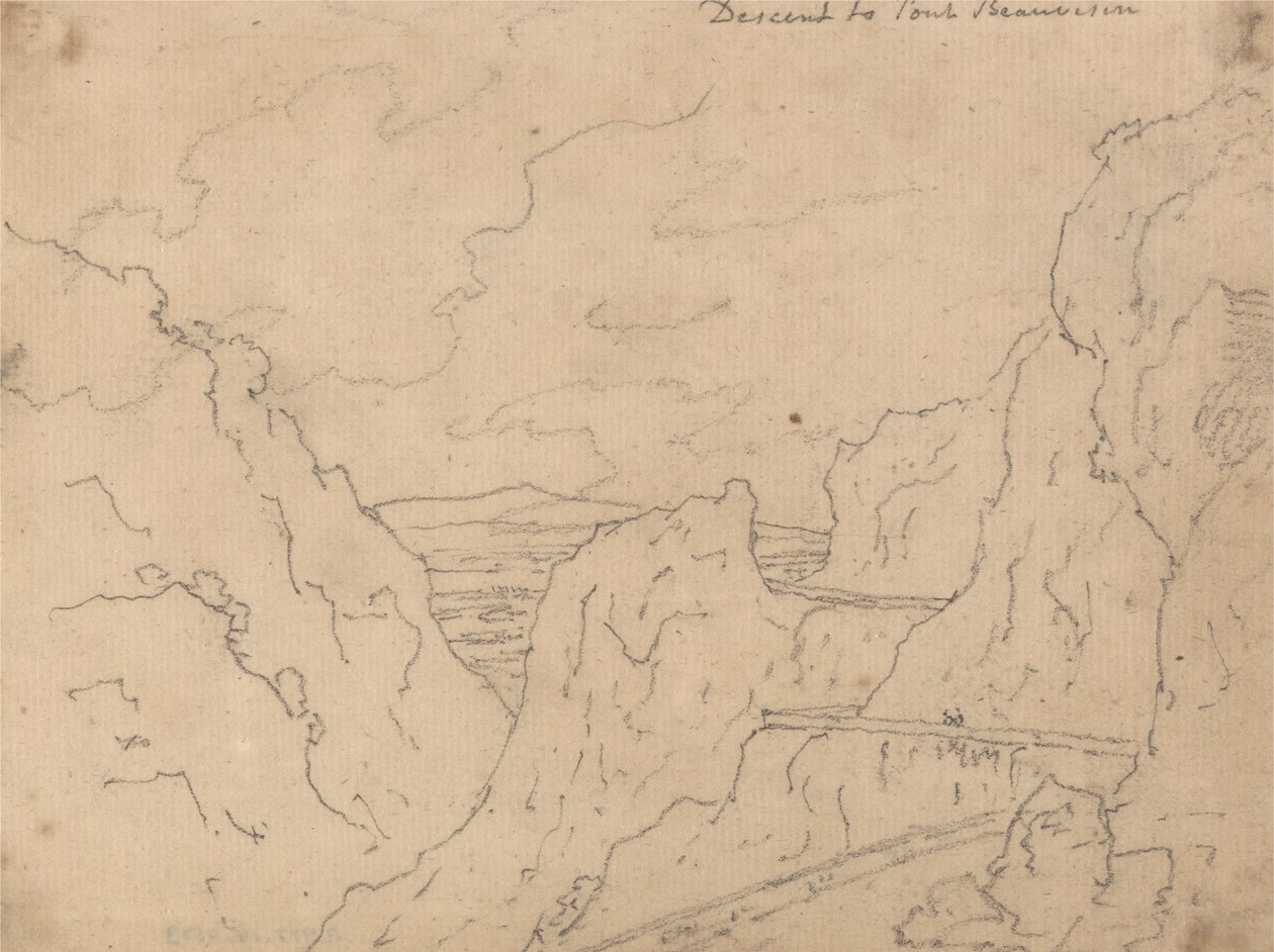Leszállás a Pont de Beauvoisin-hoz alkotó: John Robert Cozens
