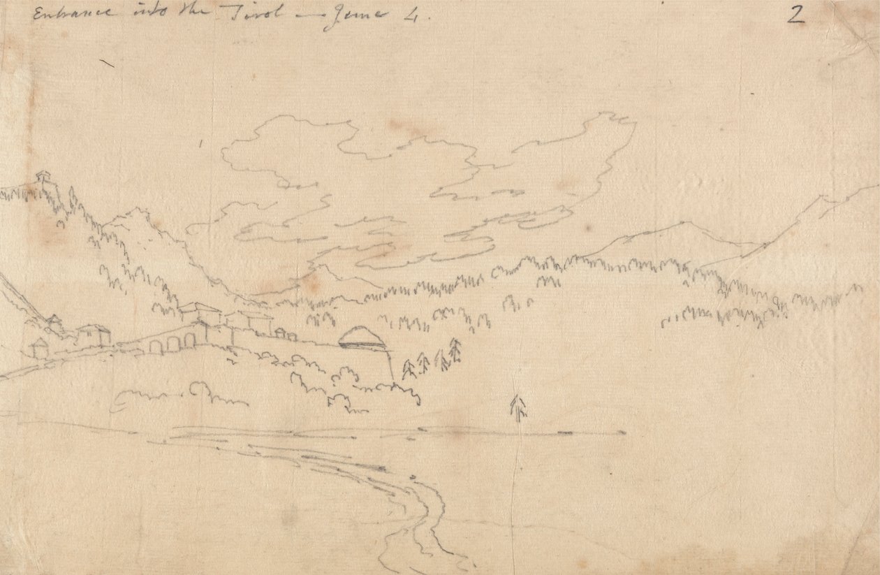 Tirol bejárata, június 4 alkotó: John Robert Cozens