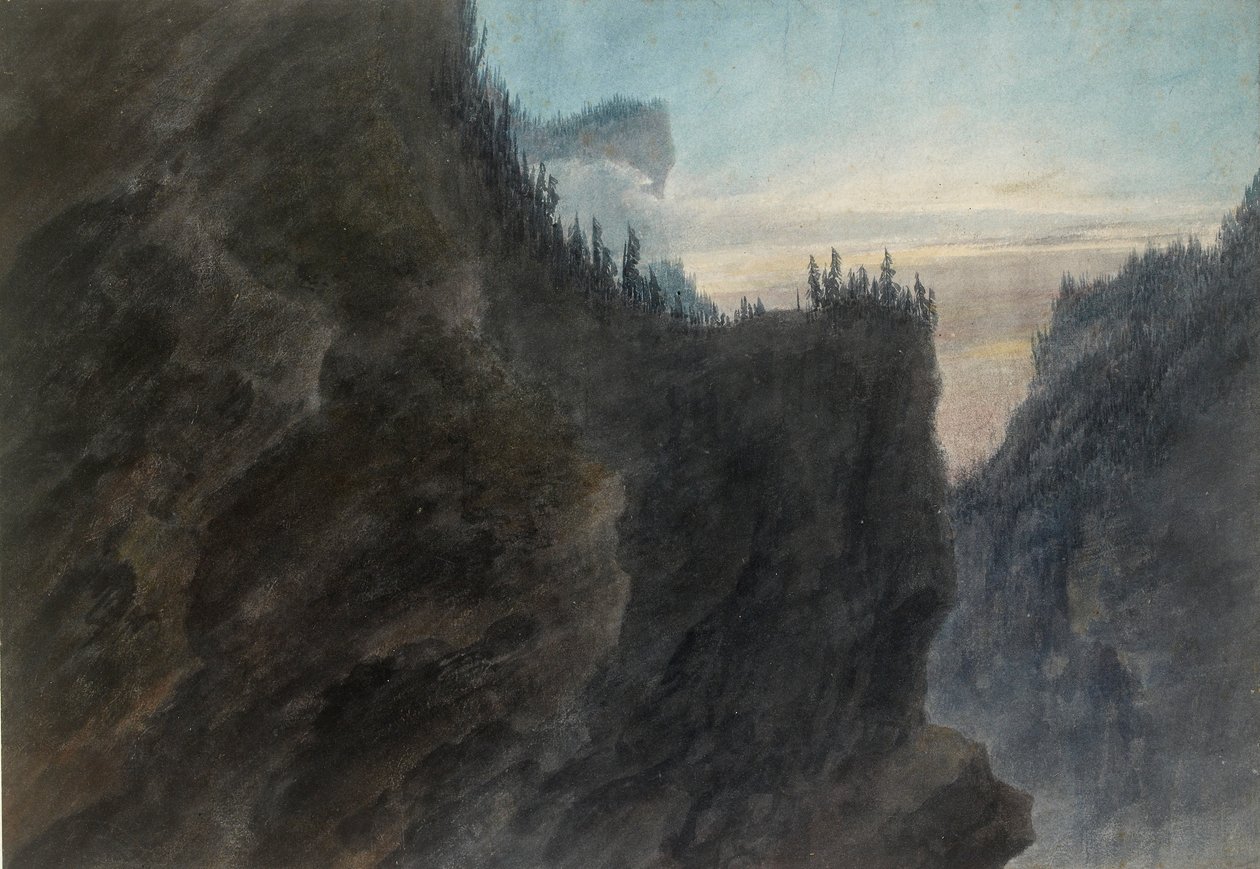 Bejárat a Grande Chartreuse völgyébe Dauphine-ban, 1770-1790 alkotó: John Robert Cozens