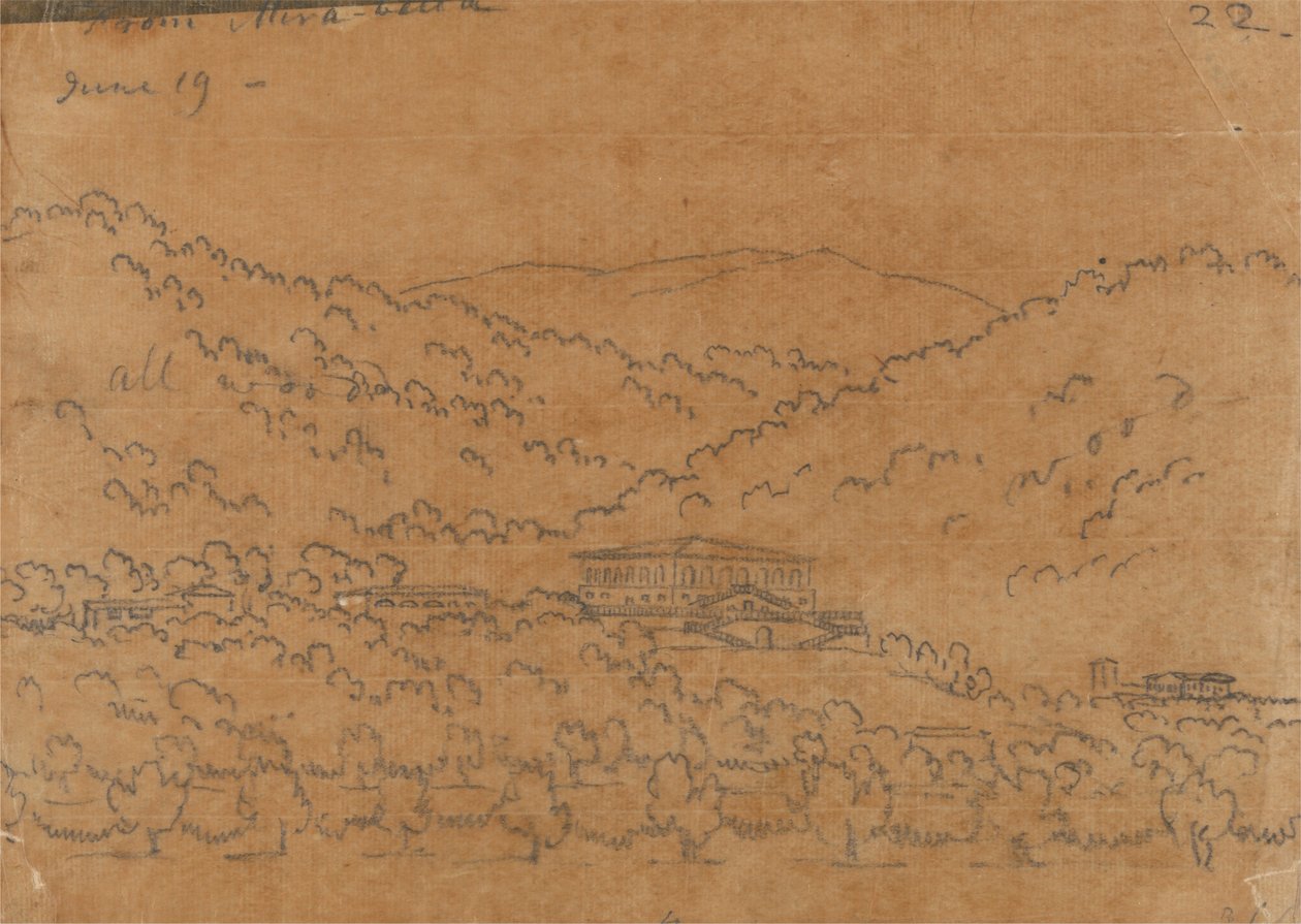 A Mirabellától, június 19. alkotó: John Robert Cozens